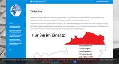 Desktop Screenshot of dedektive.at