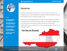 Tablet Screenshot of dedektive.at